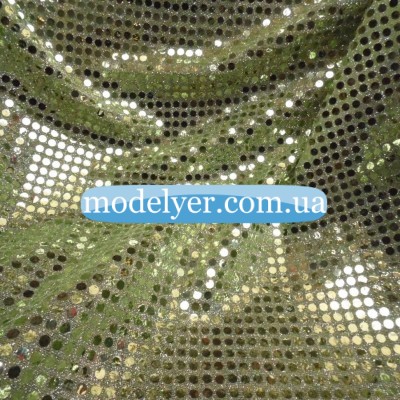 Ткань Копейка (оливковый), 1628